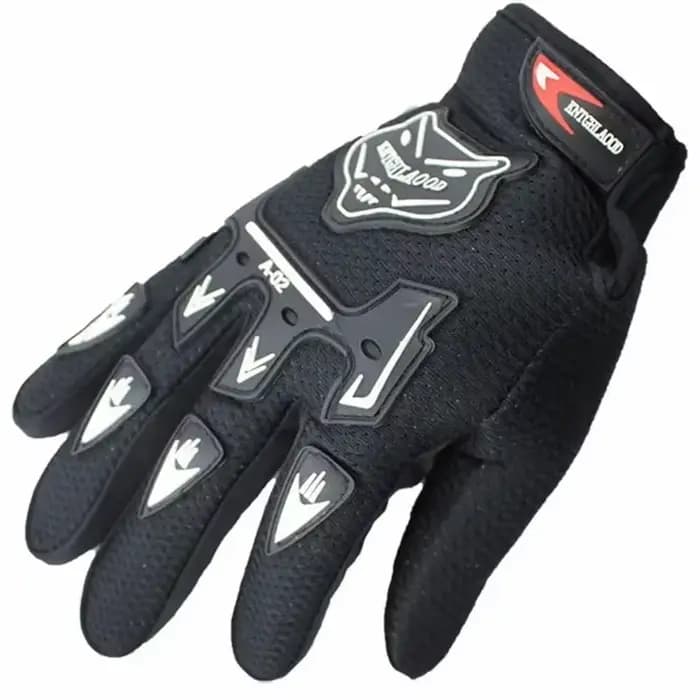 Gants de moto en cuir à doigts complets pour enfants, mitaines de course pour enfants, garçons, moto