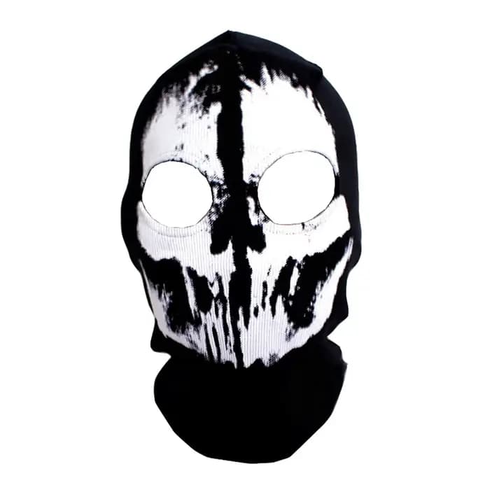 Cagoule de moto à imprimé crâne pour homme, masque intégral, capuche de motard, doublure de casque,