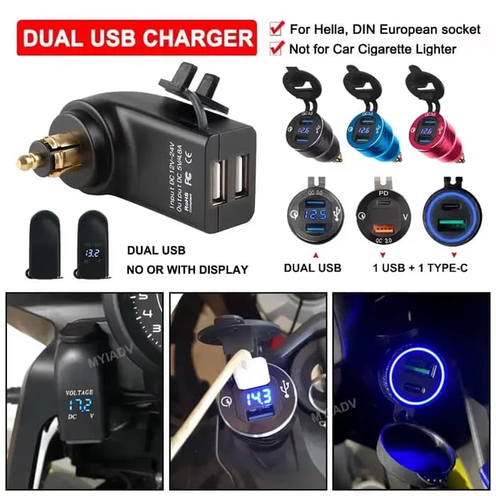 Adaptateur de chargeur double USB pour moto, accessoires pour BMW R1200RT F800GS F800ST K1200GT R125