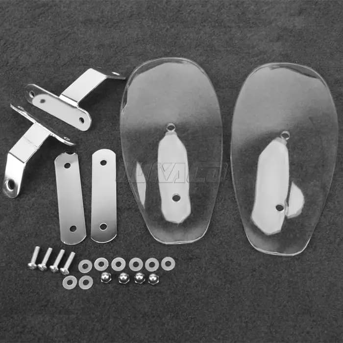 Déflecteur de vent froid pour moto, protège-main transparent, bouclier ABS, couvercle de Protection