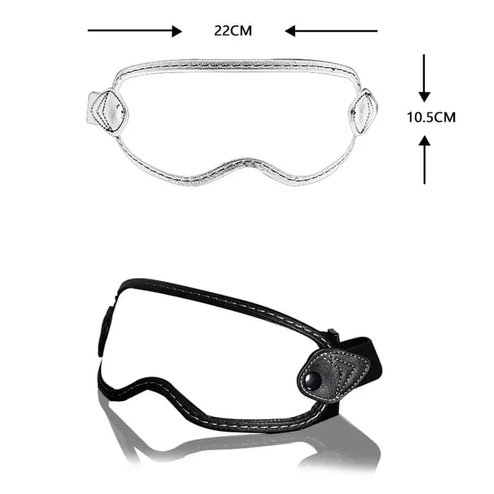 ORZ-Casque de Moto Rétro avec Lunettes, Quatre 3/4, Bulle Visage Complet, Toutes Saisons, Semi-Couve