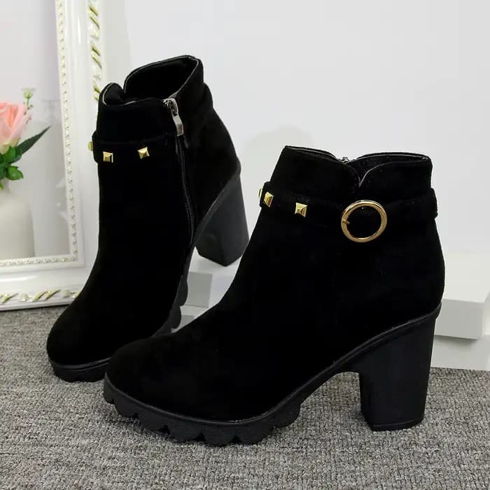Bottes européennes à lacets pour femmes, chaussures de haute qualité à talons hauts, livraison rapid
