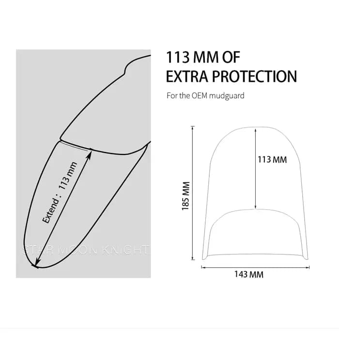 Extension de garde-boue avant de moto, pour Tiger 1200 GT Pro Explorer 2022-, pour Tiger1200 XC XR X