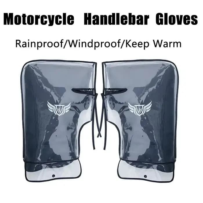 Gants coupe-vent et imperméables pour moto, scooter et vélo, grande housse de protection, poignée de