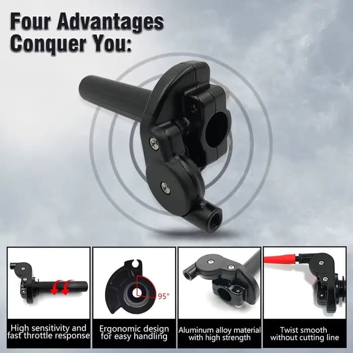 OTOM 22mm poignées d'accélérateur de moto avec mécanisme de coureur pour KTM HONDA YAMAHA KAWASAKI S