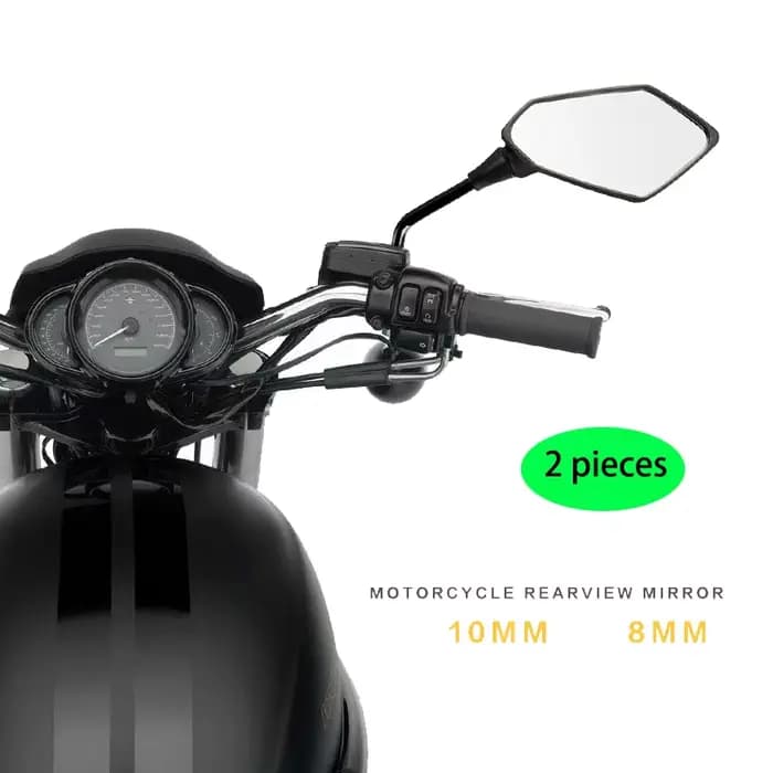 2 pièces/paire universel 8mm 10mm moto miroir Scooter e-bike rétroviseurs électromobile arrière côté