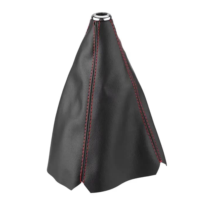 GaClaUniversal-Couvercle de pommeau de vitesse en cuir PU, pommeau de vitesse, point rouge, noir bri