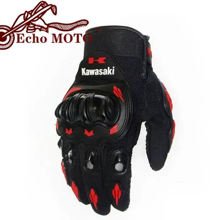 Kawasaki gants de moto cavalier anti-dérapant doigt complet course gants de cyclisme tout-terrain