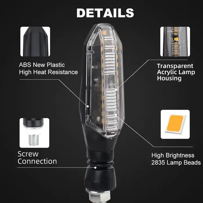 Clignotants LED pour Moto, enquêter Arrière pour Honda et Yamaha