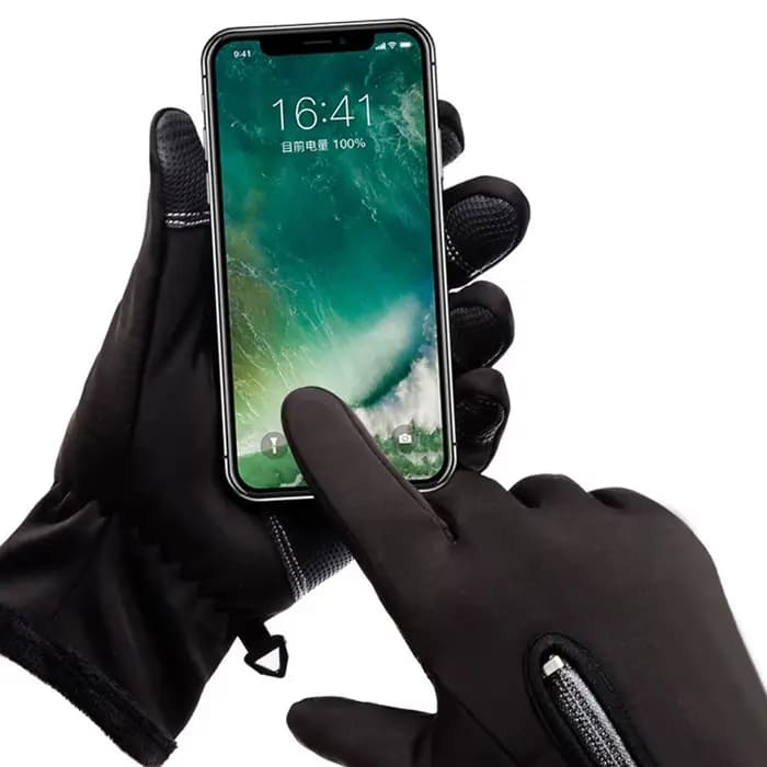 Gants de moto thermiques doublés de sourire, gants de ski d'équitation, écran tactile, extérieur, do