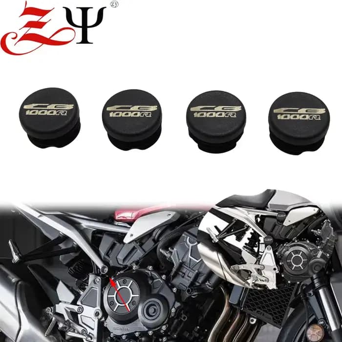 Bouchons de châssis décoratifs pour Honda CB1000R CB 1000R, couvercle de trou de cadre de moto, jeu