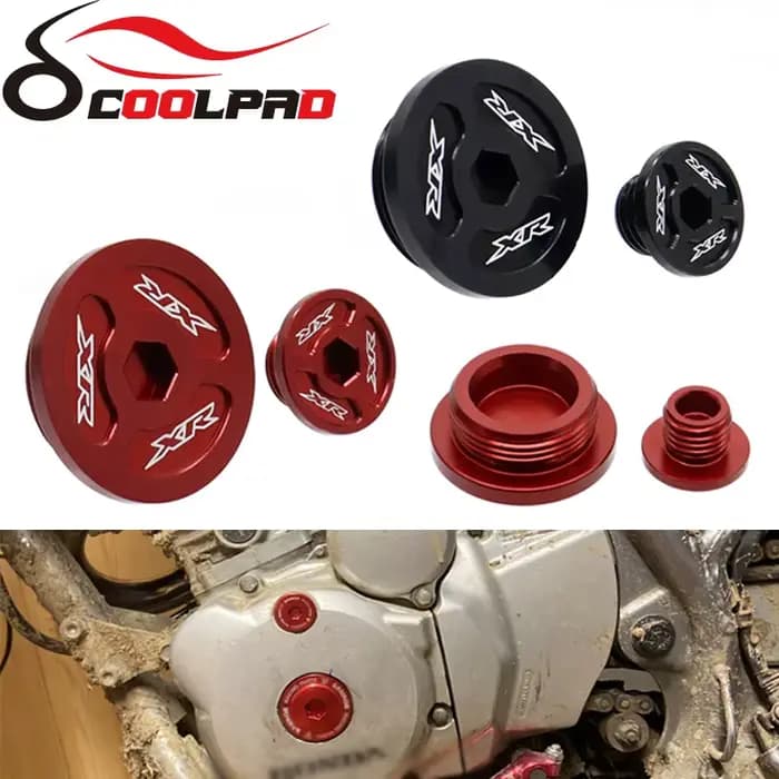 Couvercle de carter moteur vis droite pour HONDA XR 250 400 600 XR250R XR650R bouchon de moto