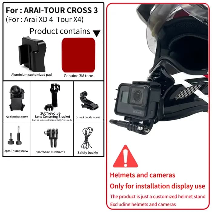 Pour Arai Tour Cross 3 XD-4 5 XD-5 Tour X5 Rx7x NEO Astro Gx support de menton de casque en aluminiu