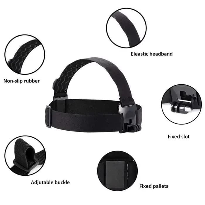 Ceinture de sangle de tête pour GoPro HD Hero11 10 9 8 7 6 5 4 3 SJ4000 SJ5000, accessoires de camér