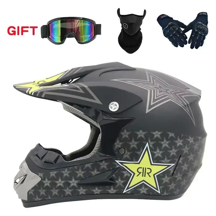 Casque de moto Casque de course tout-terrain Casque de vélo de montagne pour hommes et femmes toutes