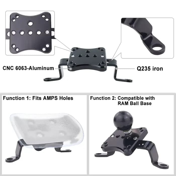 Support de téléphone pour cadre de navigation GPS, support rapide pour YAMAHA FZ6R TDM 850 900 XG 25