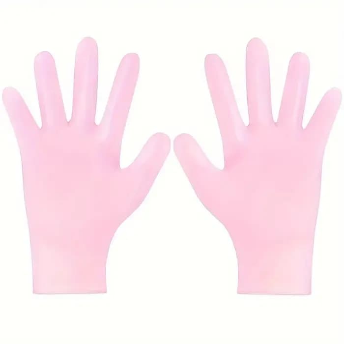 Lot de 2 gants hydratants en Silicone, exfoliants pour prévenir les mains sèches et laisser les main