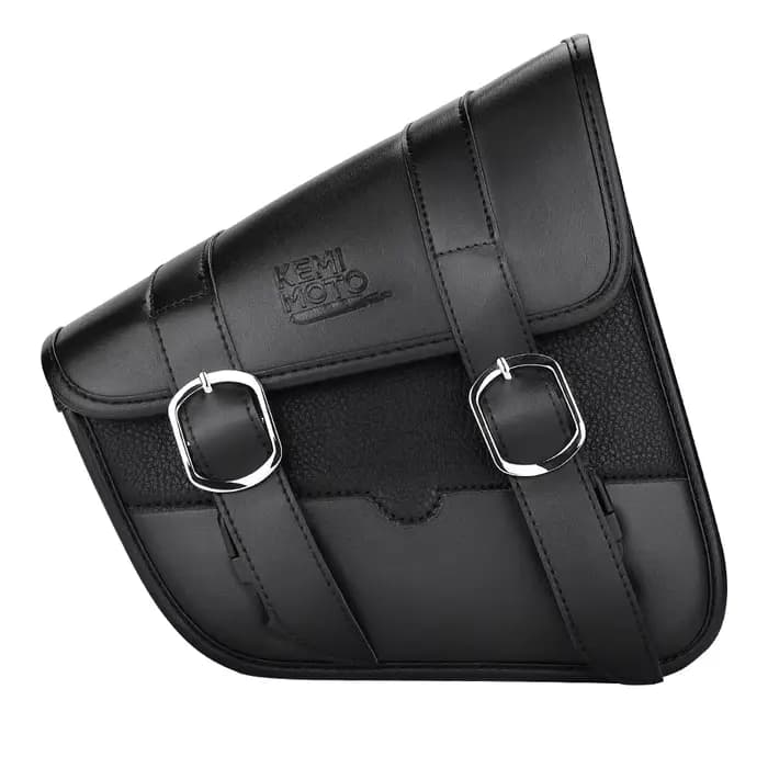 Sac de bras oscillant de moto, sacoche en cuir, sac à outils côté gauche, sacs de bras oscillant pou