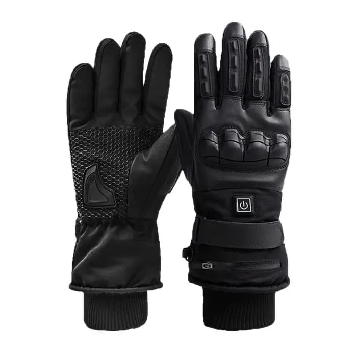 Gants chauffants d'hiver pour motards, hommes et femmes, compatibles écran tactile, rechargeables, a