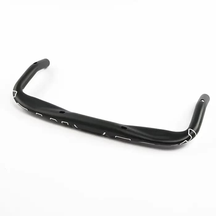 Aramment fixe engrenage course vélo de route TT guidon 31.8mm noir en alliage d'aluminium vélo Bullh