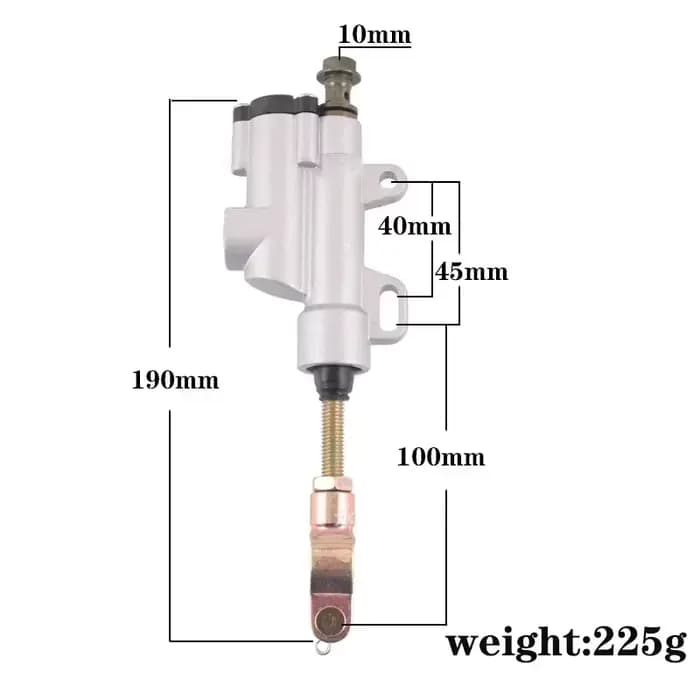 Nouvelle pompe de maître-cylindre de frein hydraulique arrière de moto pour 50cc 70cc 110cc 125cc 15