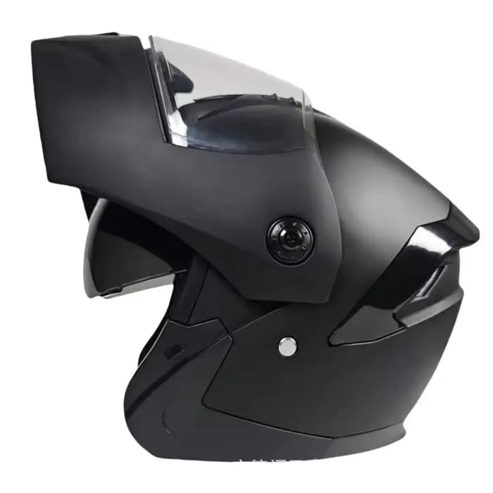 Casque de moto unisexe Certification Double lentille Section transversale casque de sécurité modulai