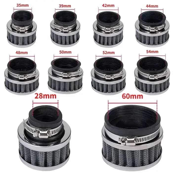 Filtre à air moto 28mm-60mm High Flow Universal ATV Pit Dirt Bike Sports Intake pour Honda Kawasaki