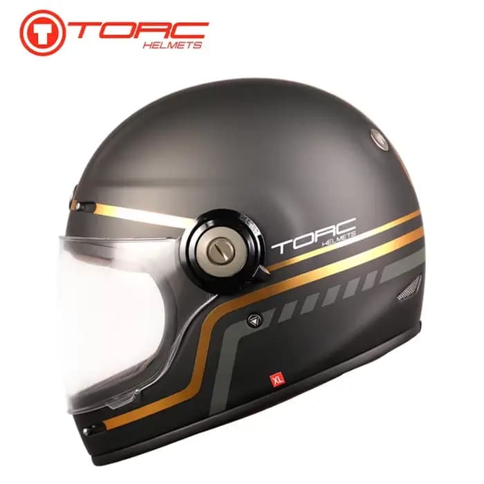 Casque de moto Torc T1, casque rétro pour homme, casque de moto tout-terrain vintage, casque intégra