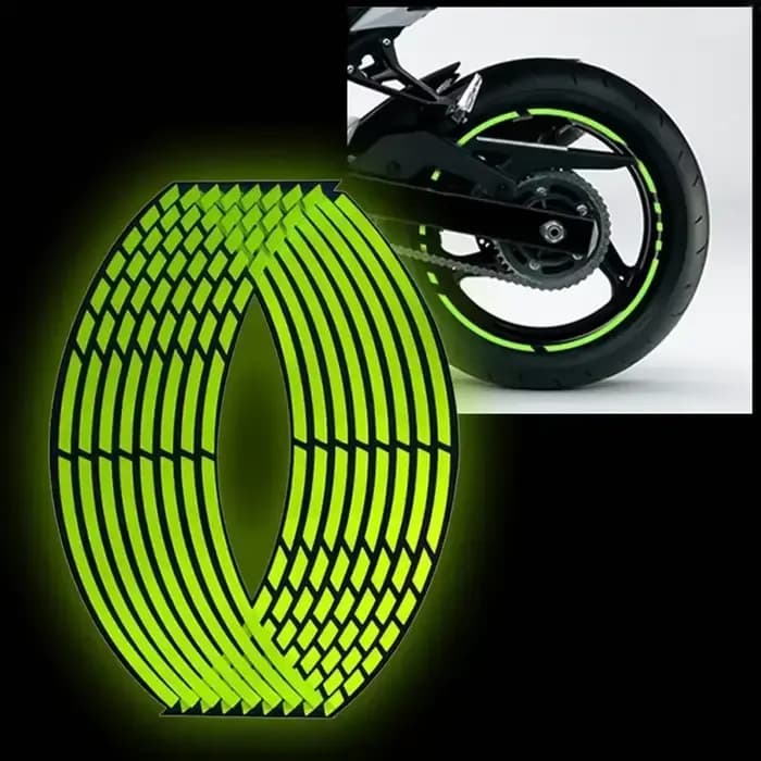 Autocollant universel pour moto, bandes réfléchissantes pour jante de roue, bande décorative, garnit