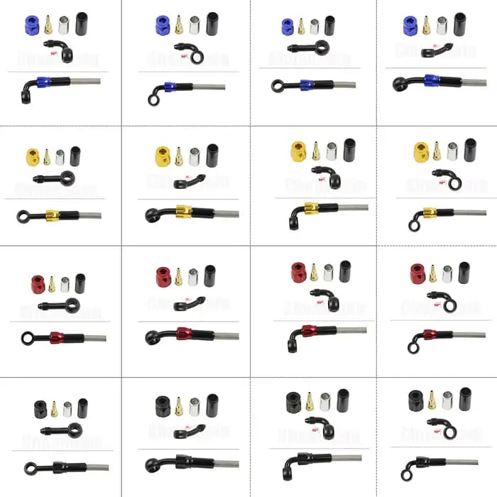 Raccord de frein Banjo en aluminium pour Moto, hydraulique renforcé, frein, embrayage, tuyau d'huile