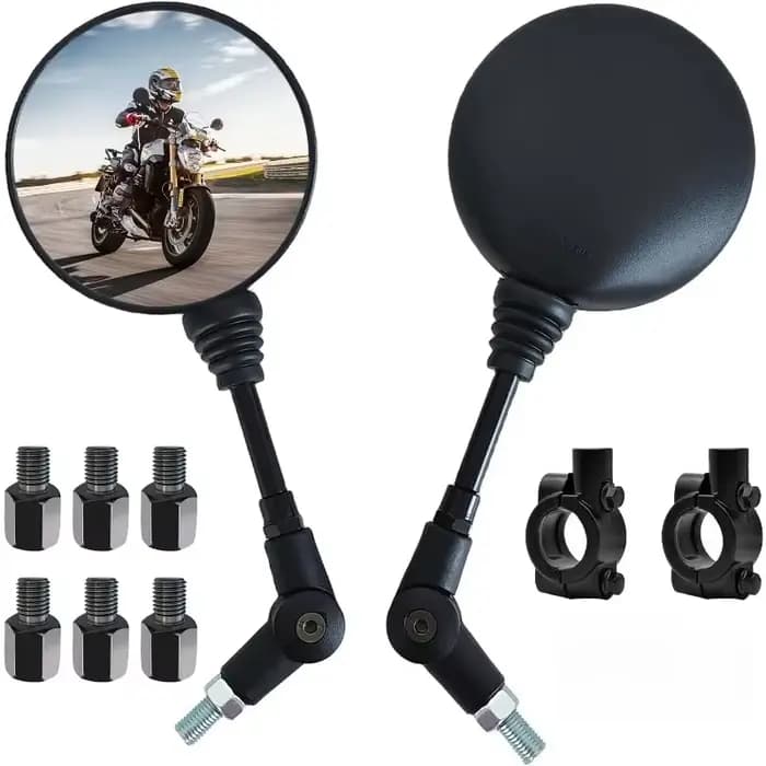Rétroviseurs latéraux ronds pliants anti-chute pour moto, support de rétroviseur de vélo KTM, scoote