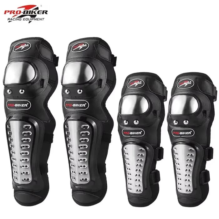 Genouillères de Moto en acier inoxydable, coudières de Moto, équipement de protection pour course de