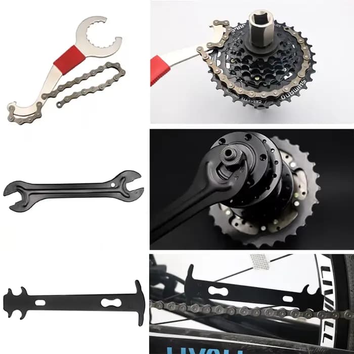 Ensembles d'outils de réparation de vélo, disjoncteur de chaîne, extracteur de manivelle, règle de m