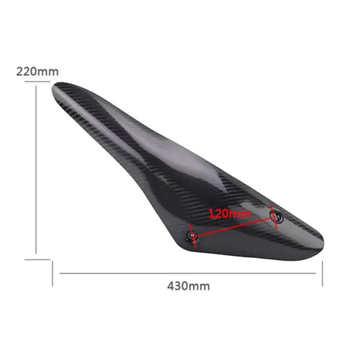 Couvercle de tuyau d'échappement en Fiber de carbone véritable, kit d'accessoires pour moto, DUKE 79