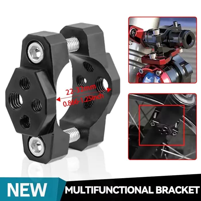 Support de fixation pour guidon de moto 22-32mm, pince de fixation pour projecteur LED, feux antibro