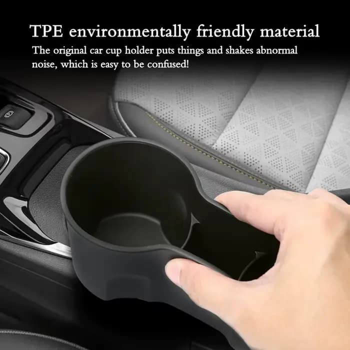 Boîte de rangement pour porte-gobelets Chevrolet Bolt EUV/EV 2022-2024, en TPE, absorbant les chocs,