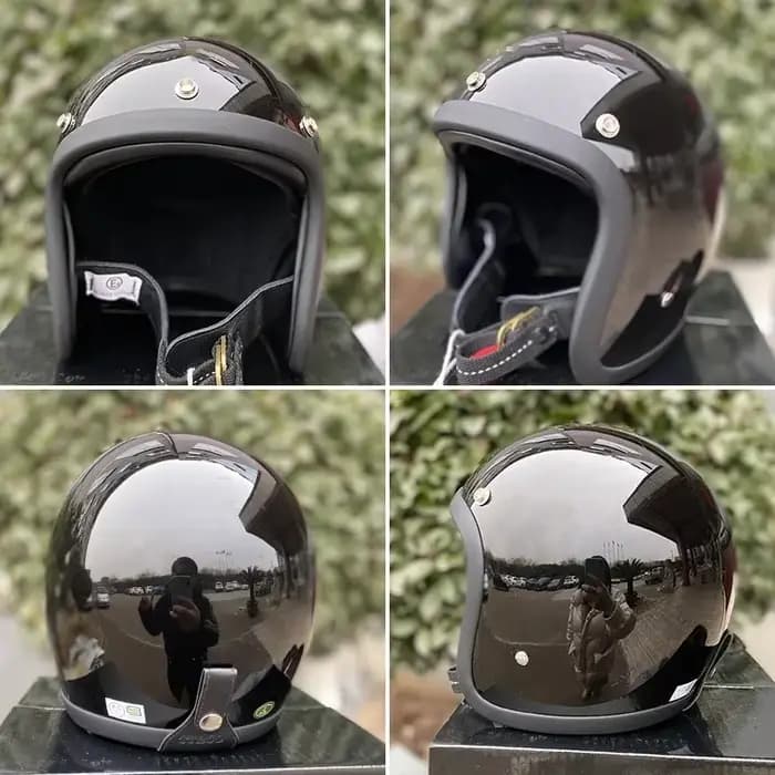 Nouveauté TT & COCASCOS Casque de Moto Jet Vintage 500TX visage ouvert rétro 3/4 demi Casque Casco M
