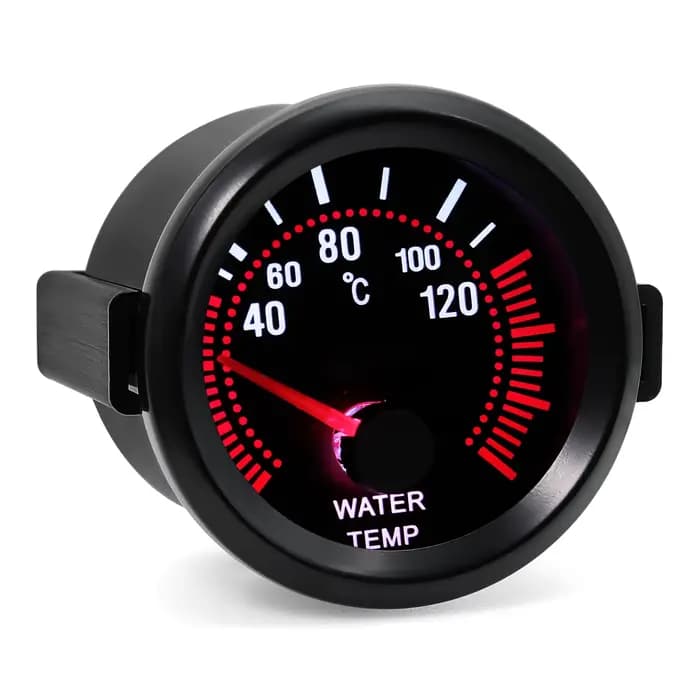 Jauge de température d'eau 2" 52 mm 40-120 ℃ Compteur de température de l'eau + capteur de tuyau d