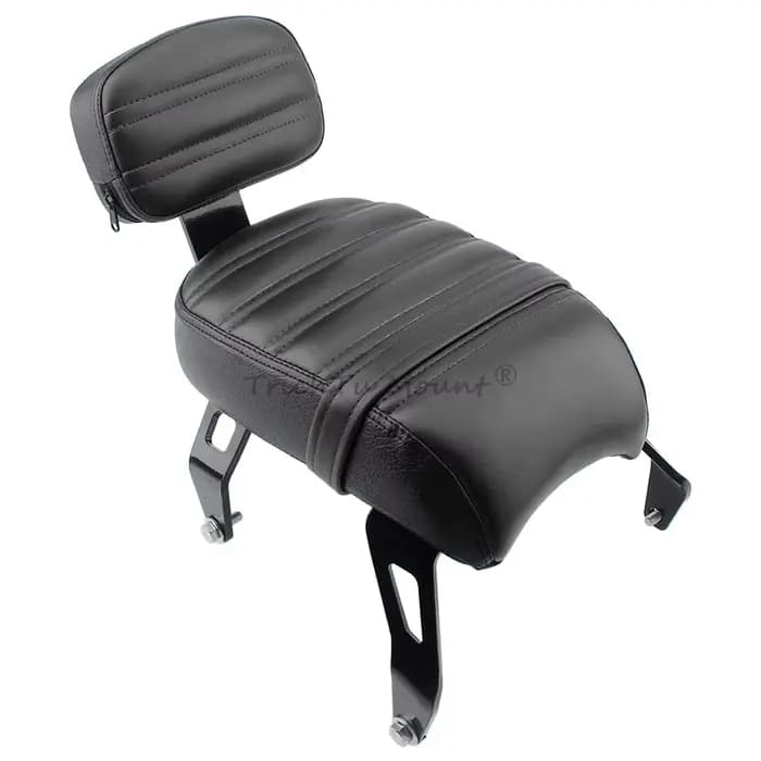 Siège passager avec dossier Sissy Bar marron pour moto Indian Scout Rogue Bobber ABS Twenty Sixty 20
