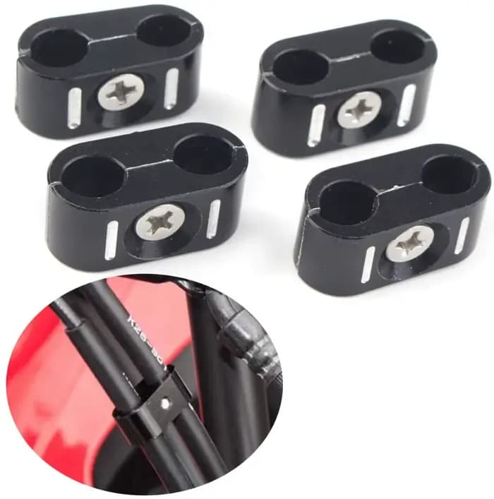 Pince de câble d'accélérateur de frein de moto universelle, 4 pièces, support de Clip, organisateur