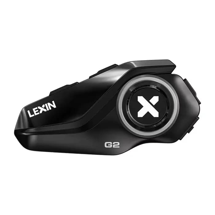 Lexin G2P casque d'interphone moto casques Bluetooth, communicateur mains libres jusqu'à 6 coureurs