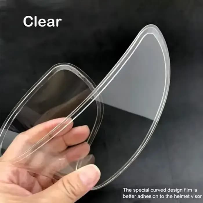 Film de Patch Anti-buée pour casque de Moto, Film de lentille Anti-pluie pour visière de Moto, clair