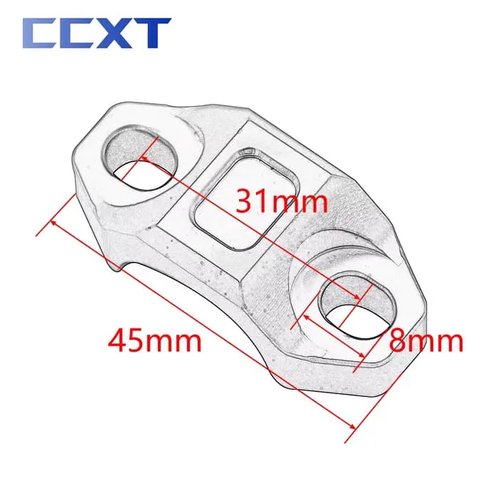 Couvercle de serrage CNC pour maître-cylindre de frein et d'embrayage de moto, barre de guidon pour