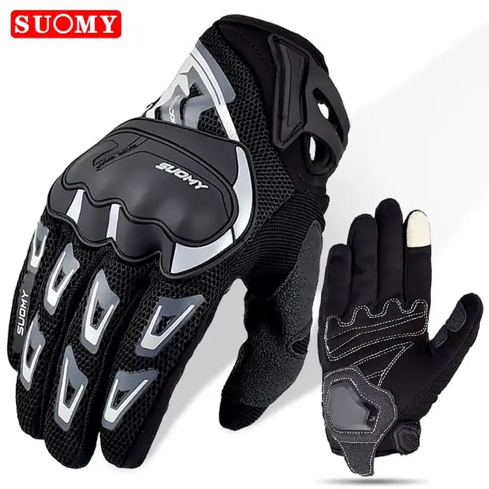 Gants de course d'équipe tout-terrain pour hommes et femmes, moto de motocross BMW, moto de rue, sco