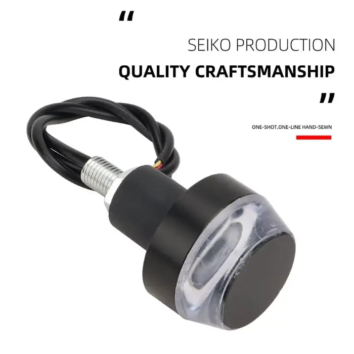 2X moto guidon fin lumière clignotant lampe sécurité clignotant guidon côté Marke lumière poignée ba