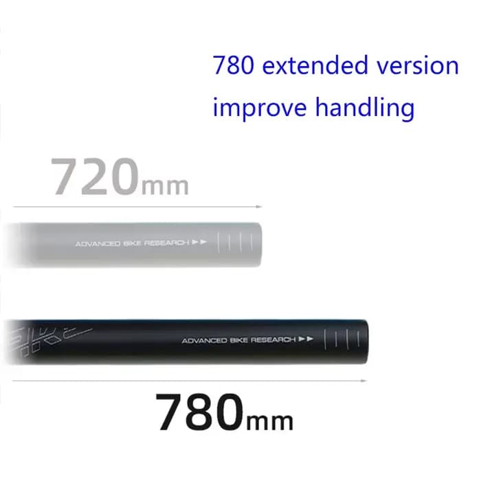 WAKE 31.8mm guidon de vélo 720mm 780mm vtt guidon en alliage d'aluminium hirondelle poignée barre ul