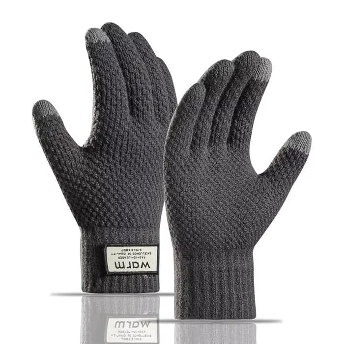 Gants thermiques d'hiver pour hommes, épais, chauds, doublés de polaire, antidérapants, pour écran t