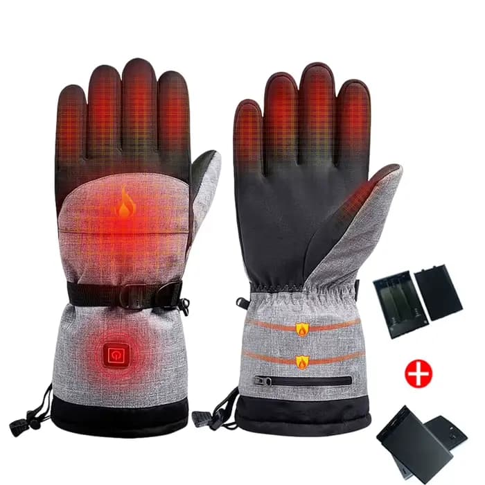 Gants chauffants d'hiver hommes femmes gants de ski thermique gants de cyclisme doigt complet écran