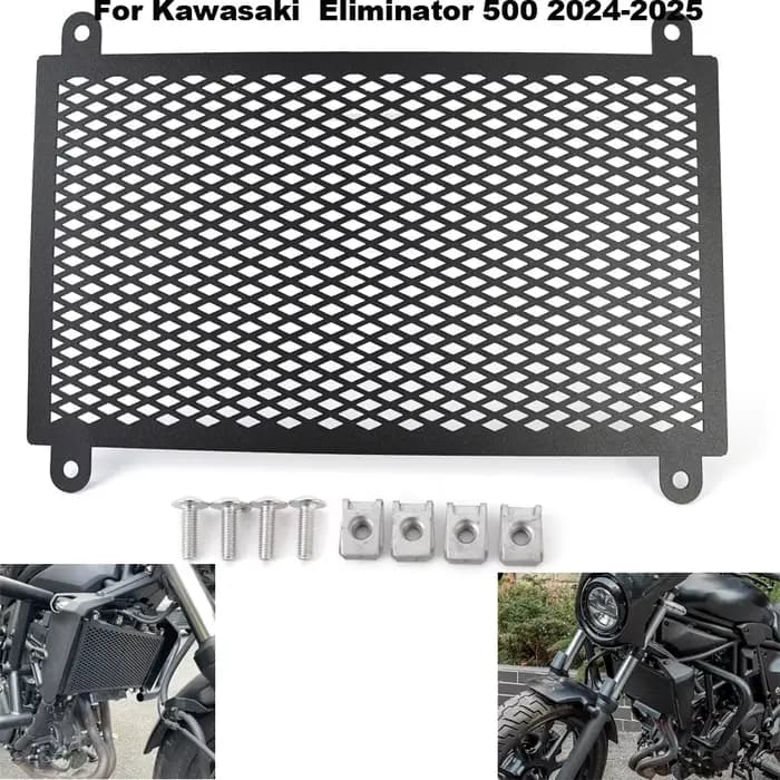 Couvercle de calandre de radiateur de moto, Protection de réservoir d'eau pour Kawasaki Eliminator 5