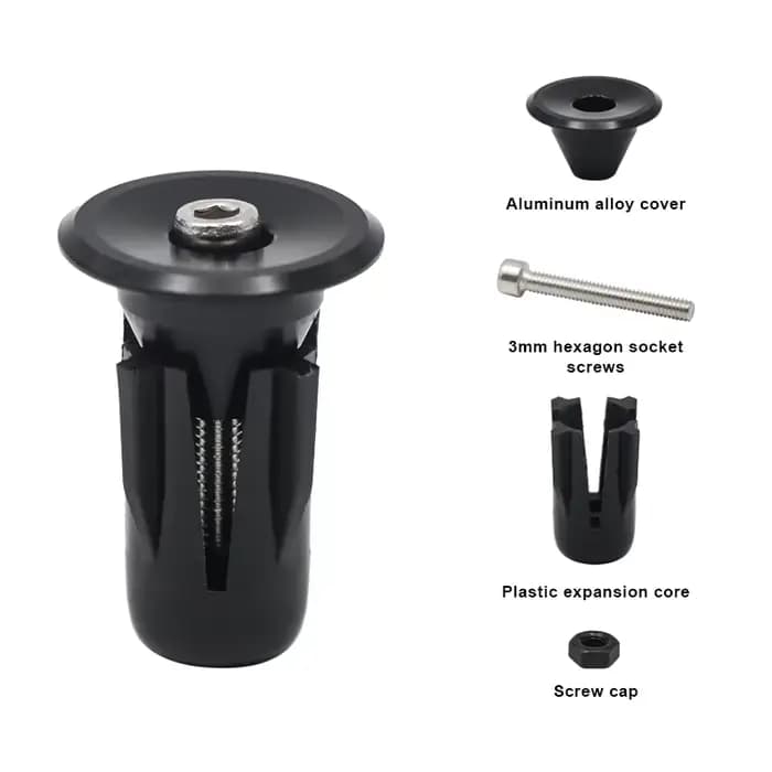 Embout de guidon de poignée de vélo, verrouillage en alliage d'aluminium, poignées de barre de poign